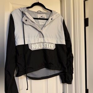 Hollister White and Gray Jacket S